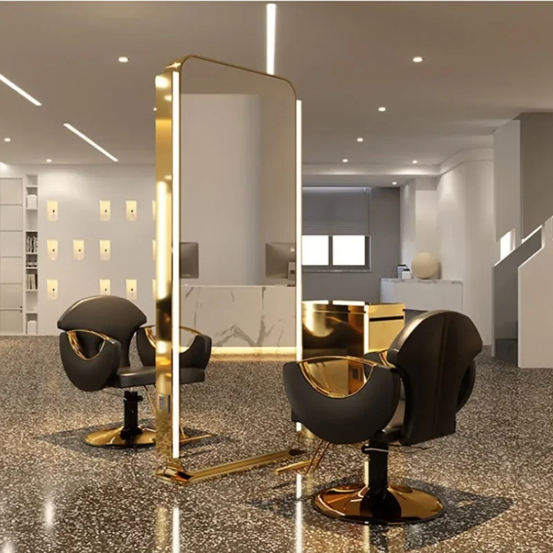 

For Dressing Double Side Furniture Light Smart Cheap Hairdresser Beauty Light Emitting Diode Full Length Salon Mirror
