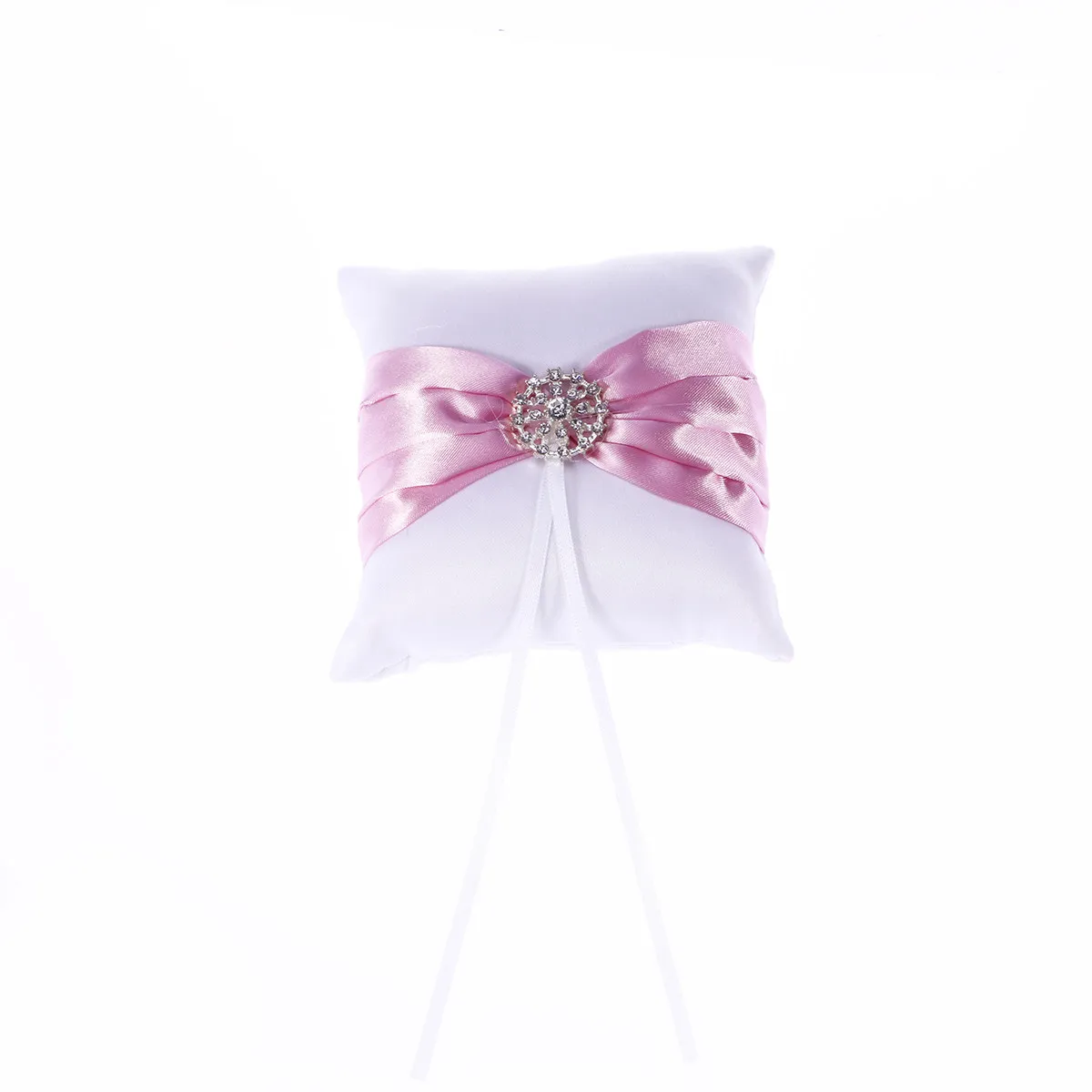 

Подушка для обручальных колец 10x10 см с кристаллами и стразами, с кружевной отделкой, для церемонии и украшения на помолвку