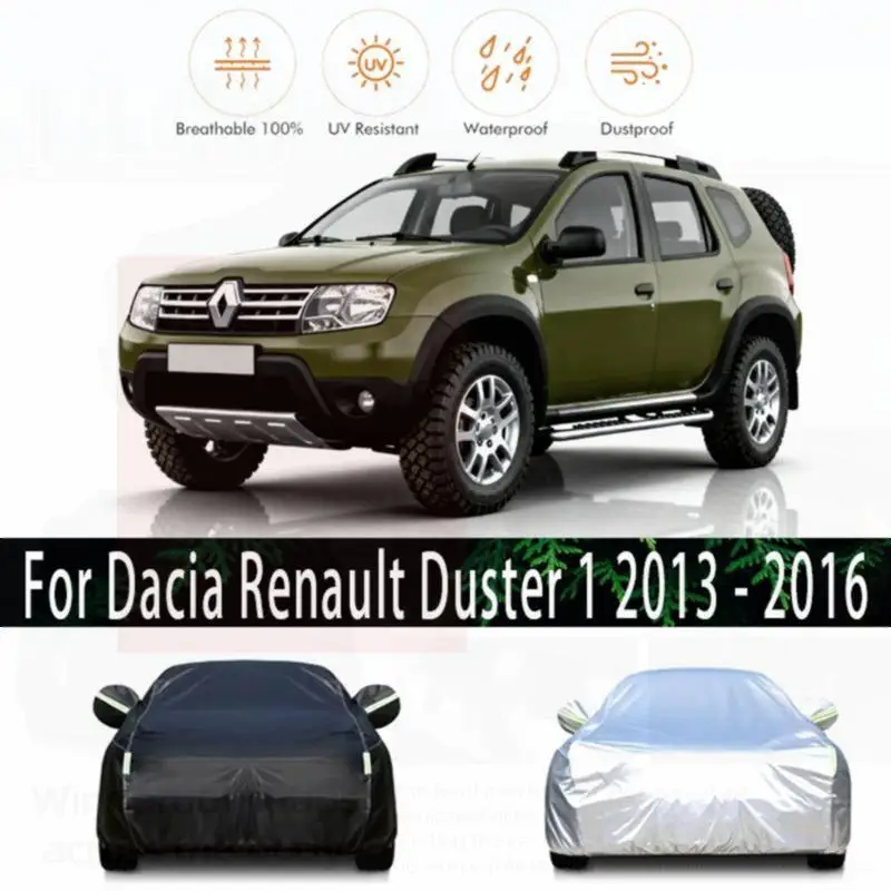 

For Outdoor Protection & Waterproof for Dacia Renault Duster 1 Snow Sunshade Dustproof Exterior Accessories Car Covers