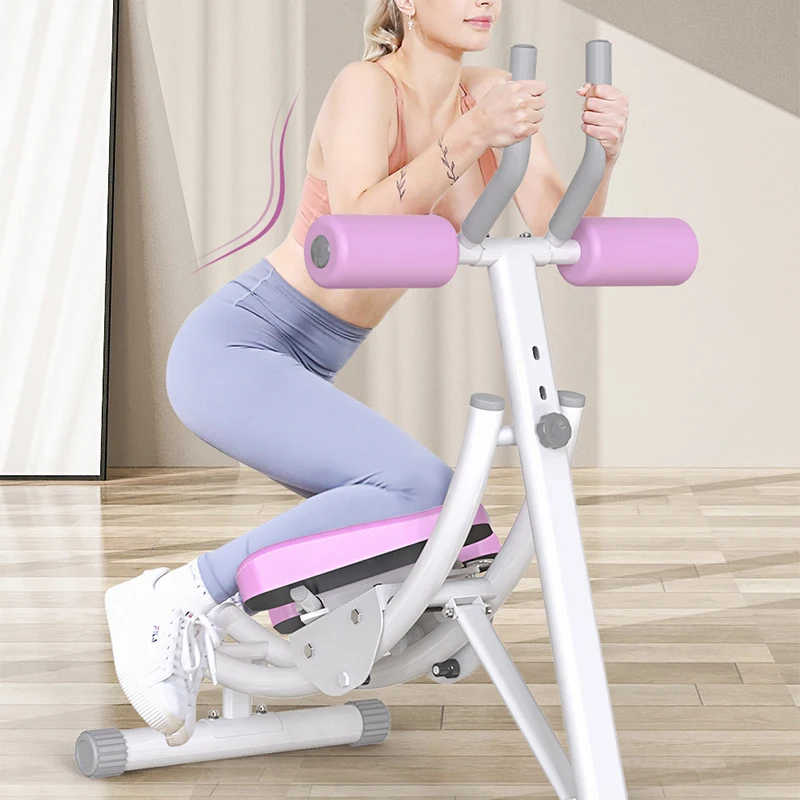 T007B/T007H Household Foldable Indoor Waist Beauty Machine Lazy Fitness Artifact Portable Abdomen Machine Fat Reduction Belly Ro