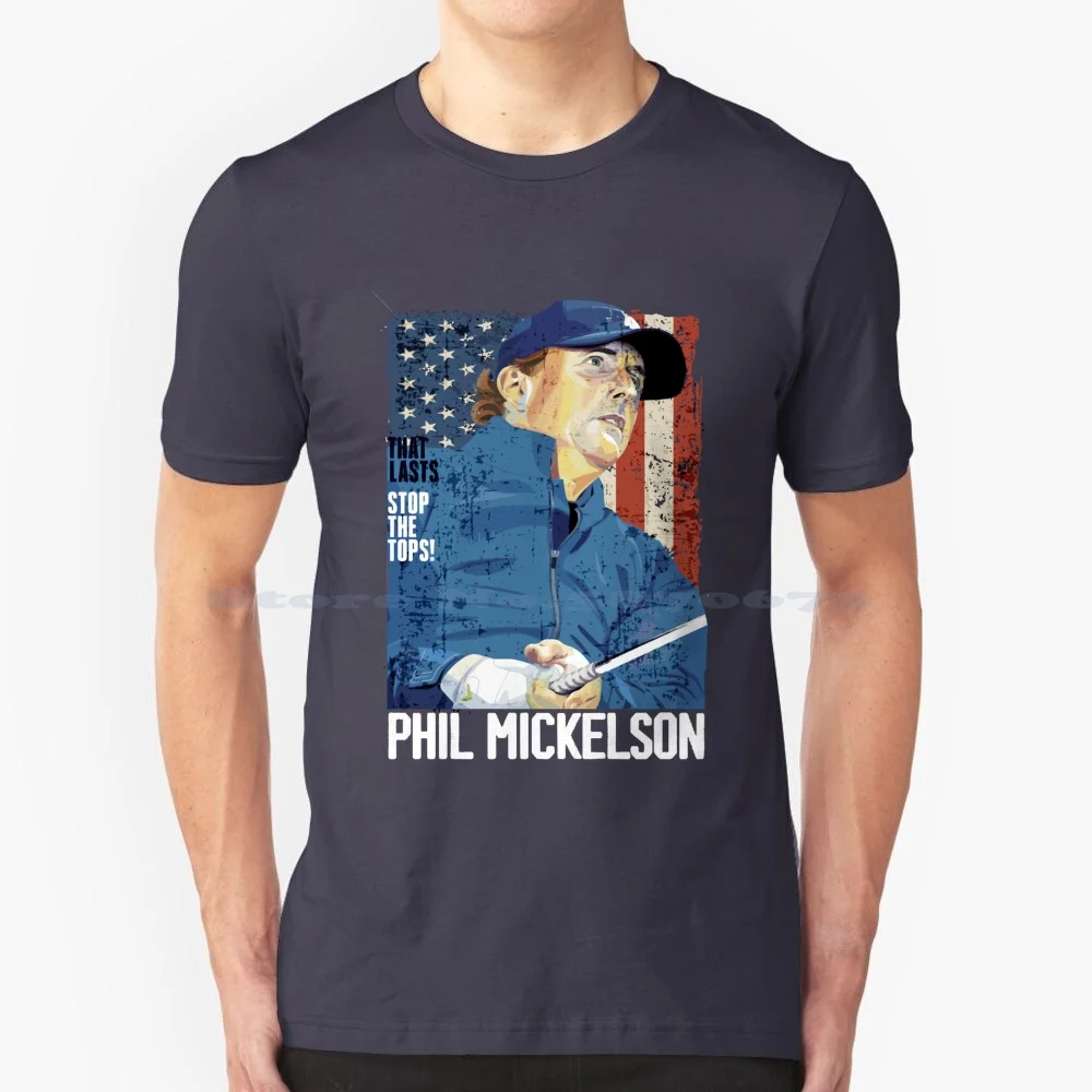 Light Blue Phil Mickelson Lefty Golf Legend T Shirt 100% Cotton Tee Light Blue Phil Mickelson Lefty Golf Legend Golfer Pga Jack