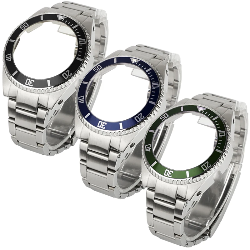 

Rolx Style Stainless Steel Watch Case Solid Metal Bracelet Compatible with GA-2100 GA-2110 GA-B2100 Watch Part Modification