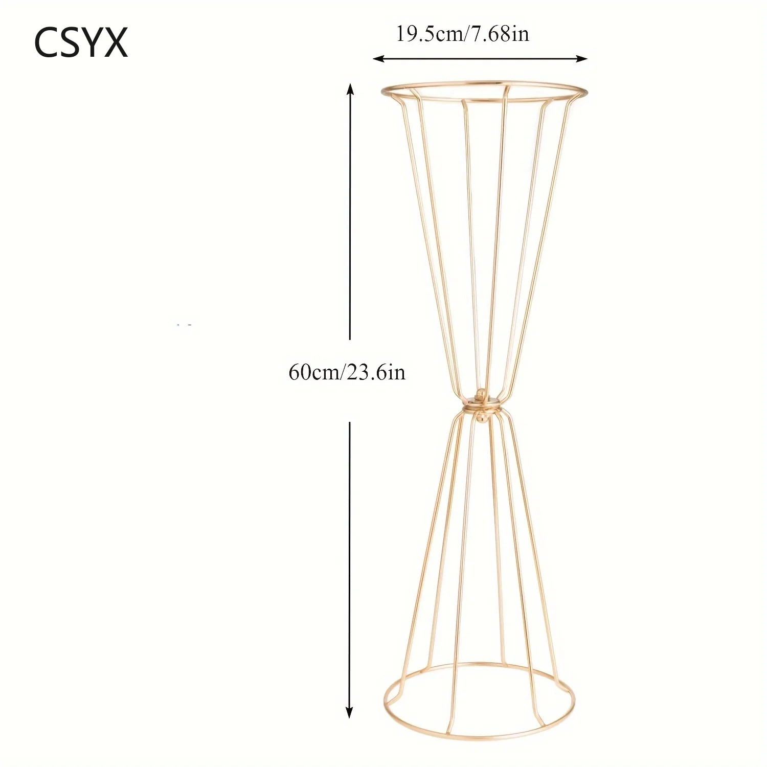 4-Piece Set of Iron Electroplated Flower Stands, Wedding Road Guides, Home Decoration, Wedding Decorations