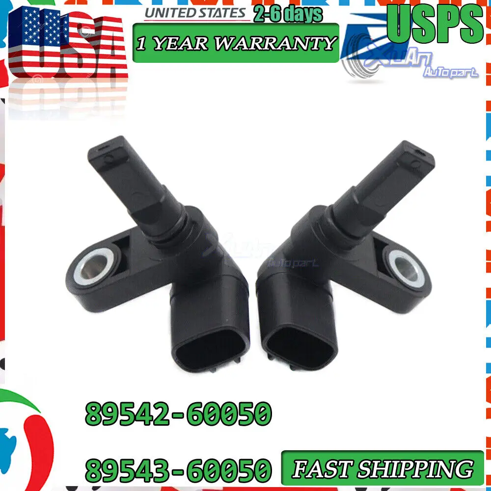 Front Left+Right ABS Wheel Speed Sensor 89542-60050 89543-60050 For Lexus GX460 GX470 LX570 For Toyota 4Runner FJ Land Tacoma