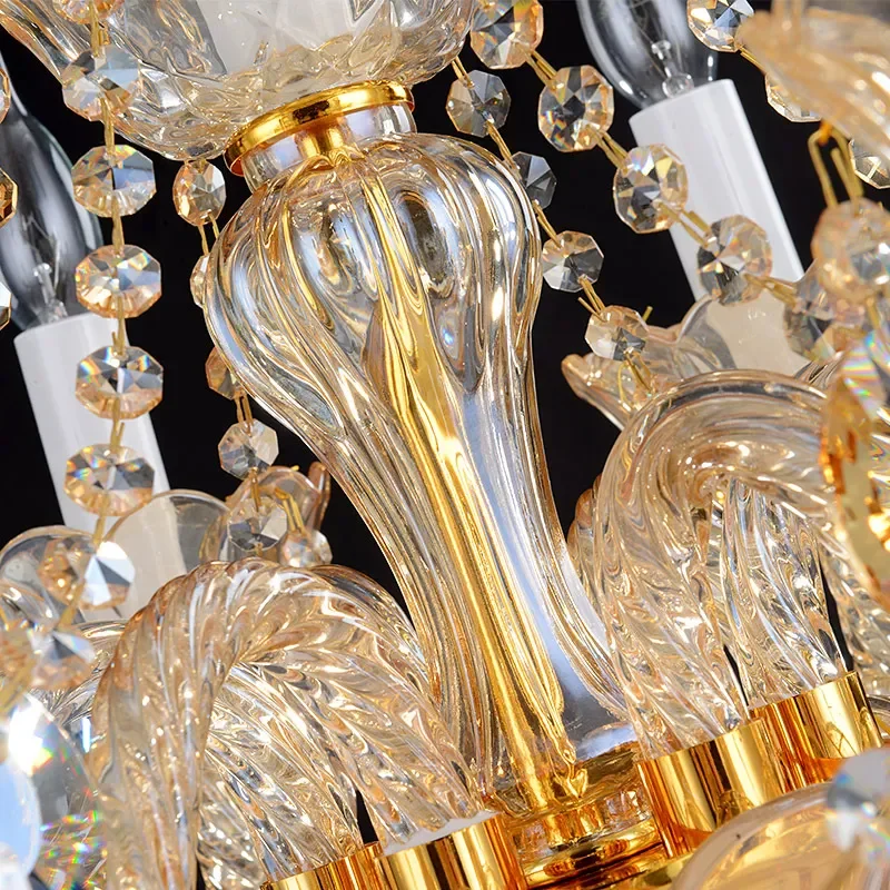 for European Crystal Table Lamp Modern Simple Bedroom Bedside Light Luxury Atmosphere Hotel Decorative Desk Lamp Factory