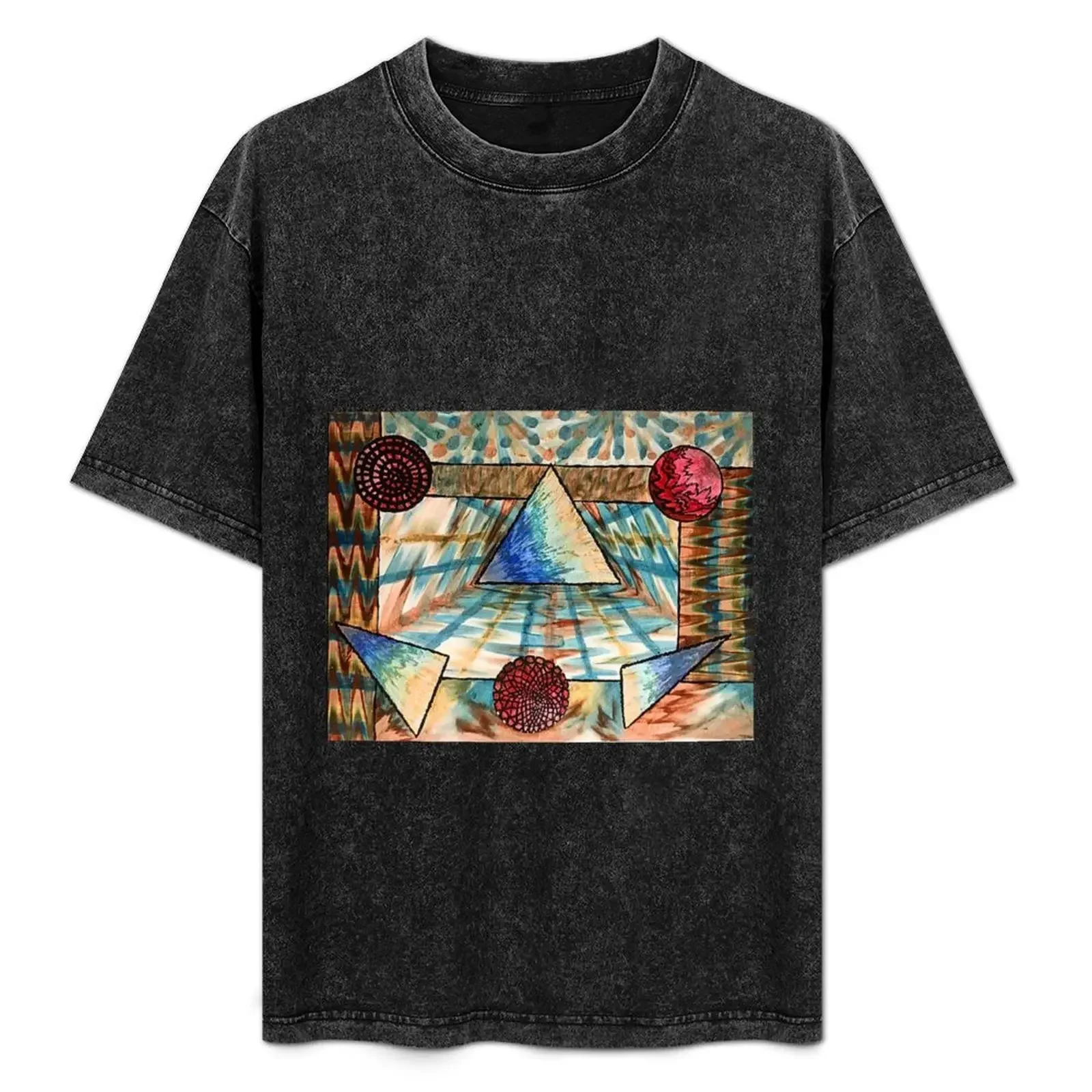 Floating Dimensions T-Shirt Casual Minimalist Short Sleeve Top