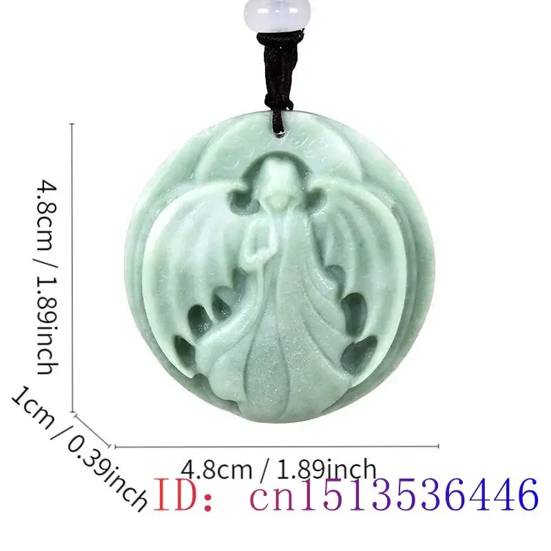 Jade Vampire Demon Pendant Charms Green Fashion Gifts for Women Jewelry Gift Man Necklace Natural Men Talismans Necklaces