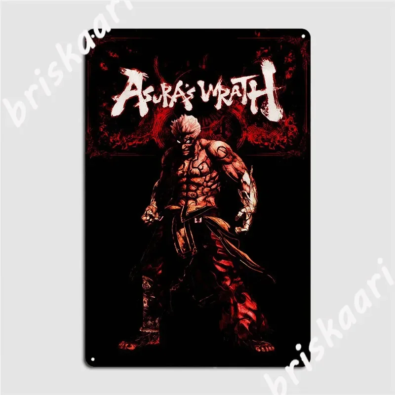 Asuras Wrath Metal Plaque Poster Party Club Home Design Wall Decor Tin Sign Posters