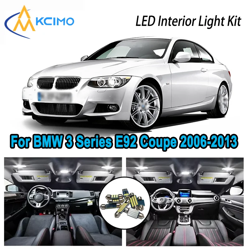 

Яркий светодиодный комплект внутреннего освещения для BMW 3 серии E93 Cabrio Convertible 2006-2013, купольная карта, багажник, автомобильные лампы с Canbus без ошибок