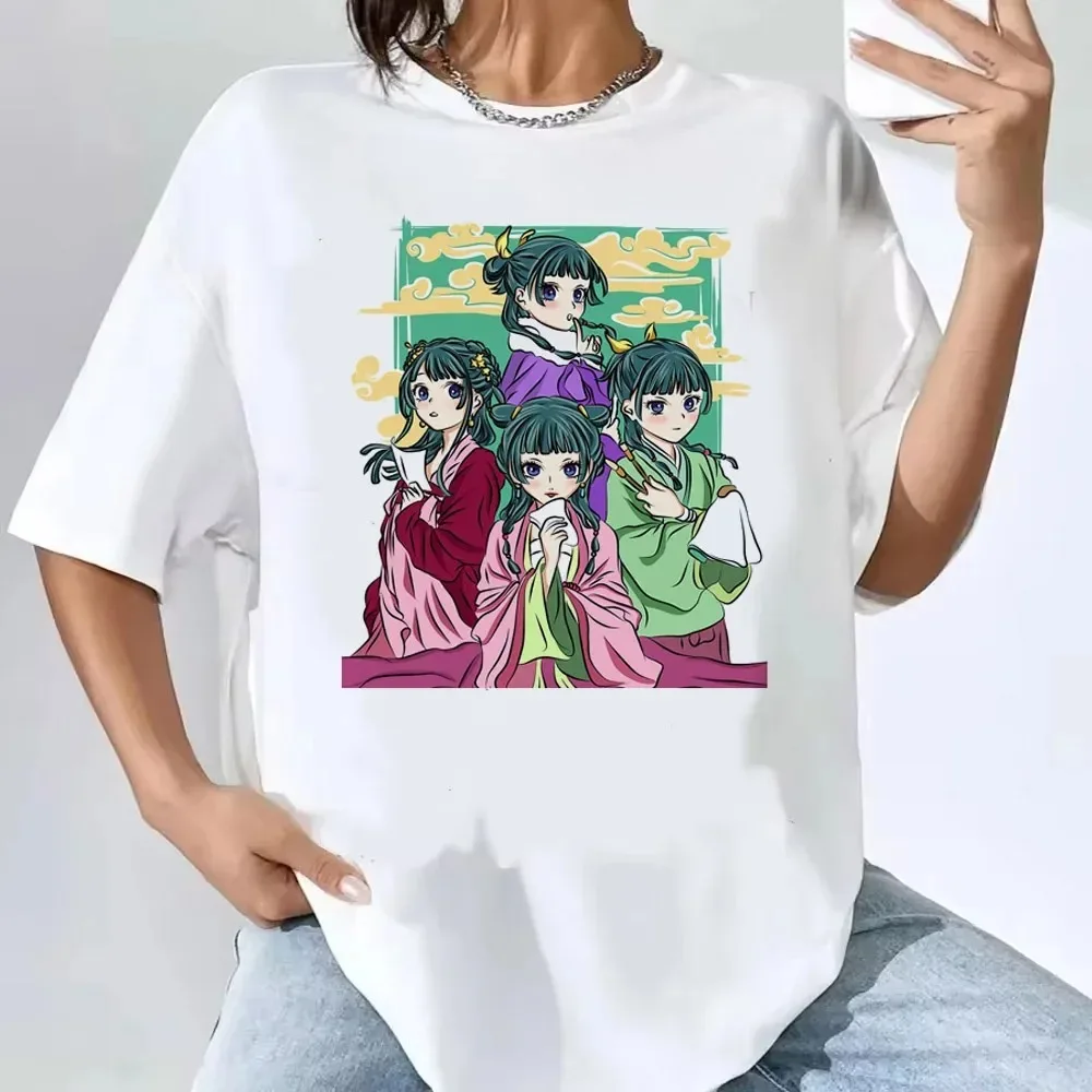 Kusuriya sem hitorigoto maomao t camisa feminina kawaii manga curta dos desenhos animados tshirt anime estético y2k harajuku tshirt feminino
