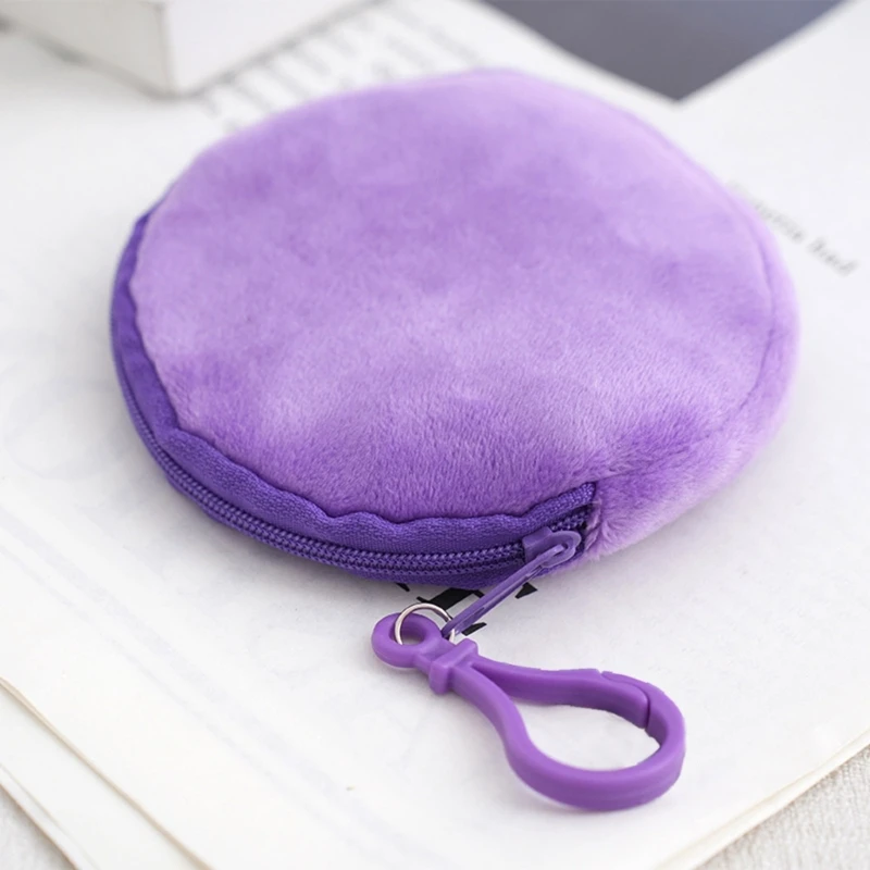 Mini Nhiều Màu Sắc Móc Khóa Tròn Đáng Yêu Ví Đựng Tiền Xu Đáng Yêu Hình Tròn Ví Chìa Khóa Mặt Dây Chuyền Trang Trí Sang Trọng
