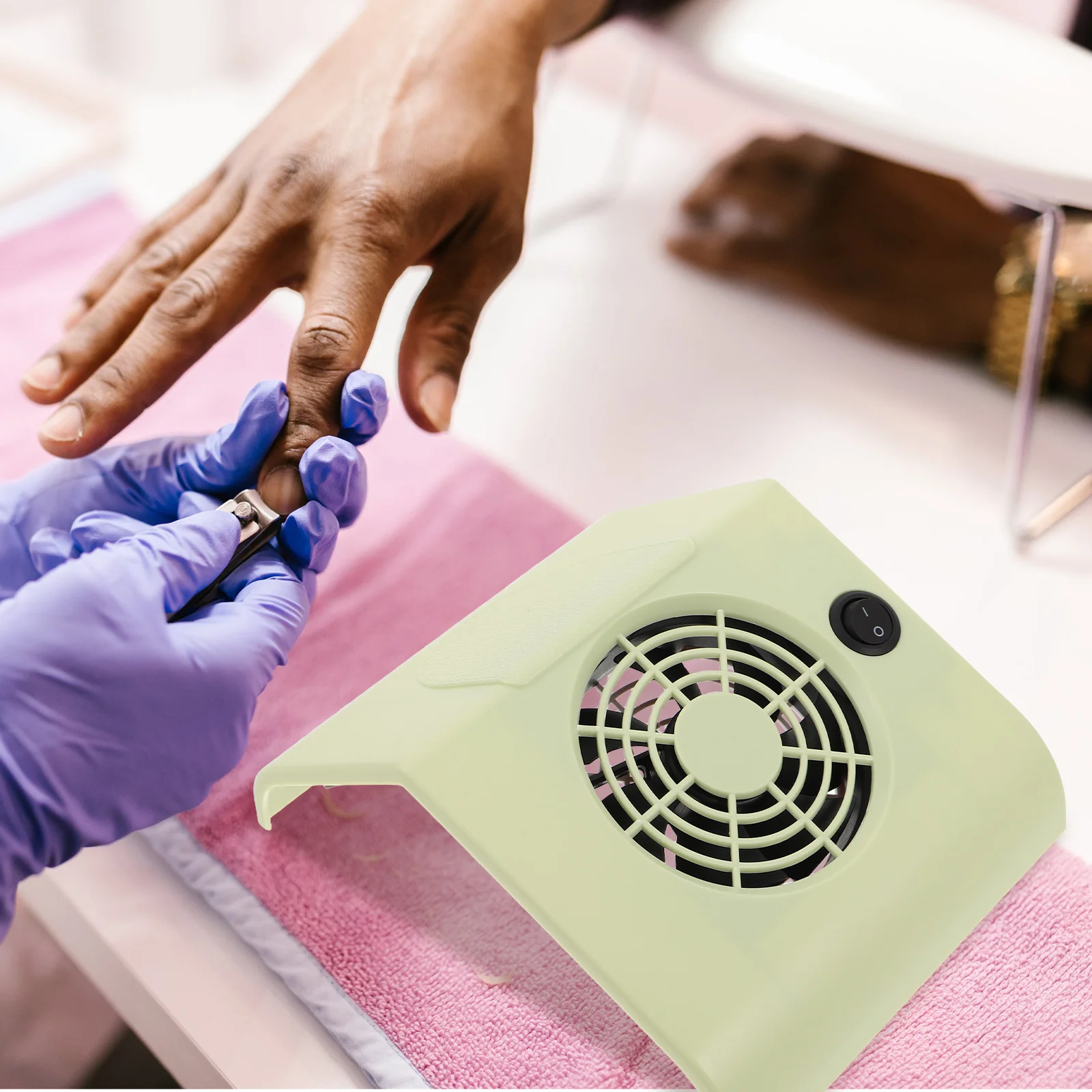 휴대용 전기 네일 먼지 수집기 강력한 흡입력 조용한 작동 가정용 살롱 매니큐어 먼지 제거기 필터 시스템