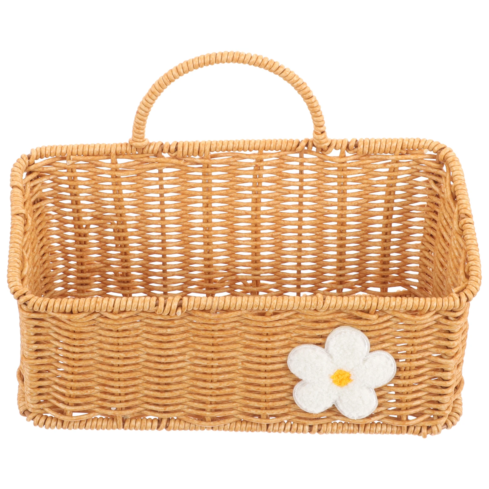 

Imitation Rattan Basket Wall Hanging Kitchen Storage Sundries Organizer Hand Woven Baskets Planter Door Decor Garlic Ginger Egg