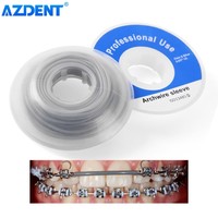 5m/Roll AZDENT Dental Orthodontic Elastic Arch Wire Sleeve Tubing Plastic Cannula I.D 0.037\