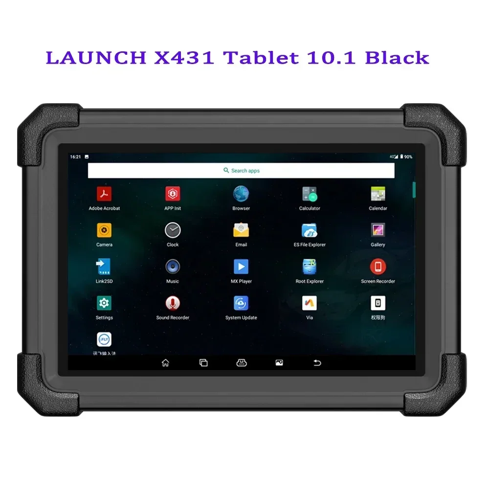 Tablet 10.1 Black 4GB RAM for Launch X431 Android Bluetooth for OBD2 Car Diagnostics Tool 64GB Storage Auto Diagnotic Tool