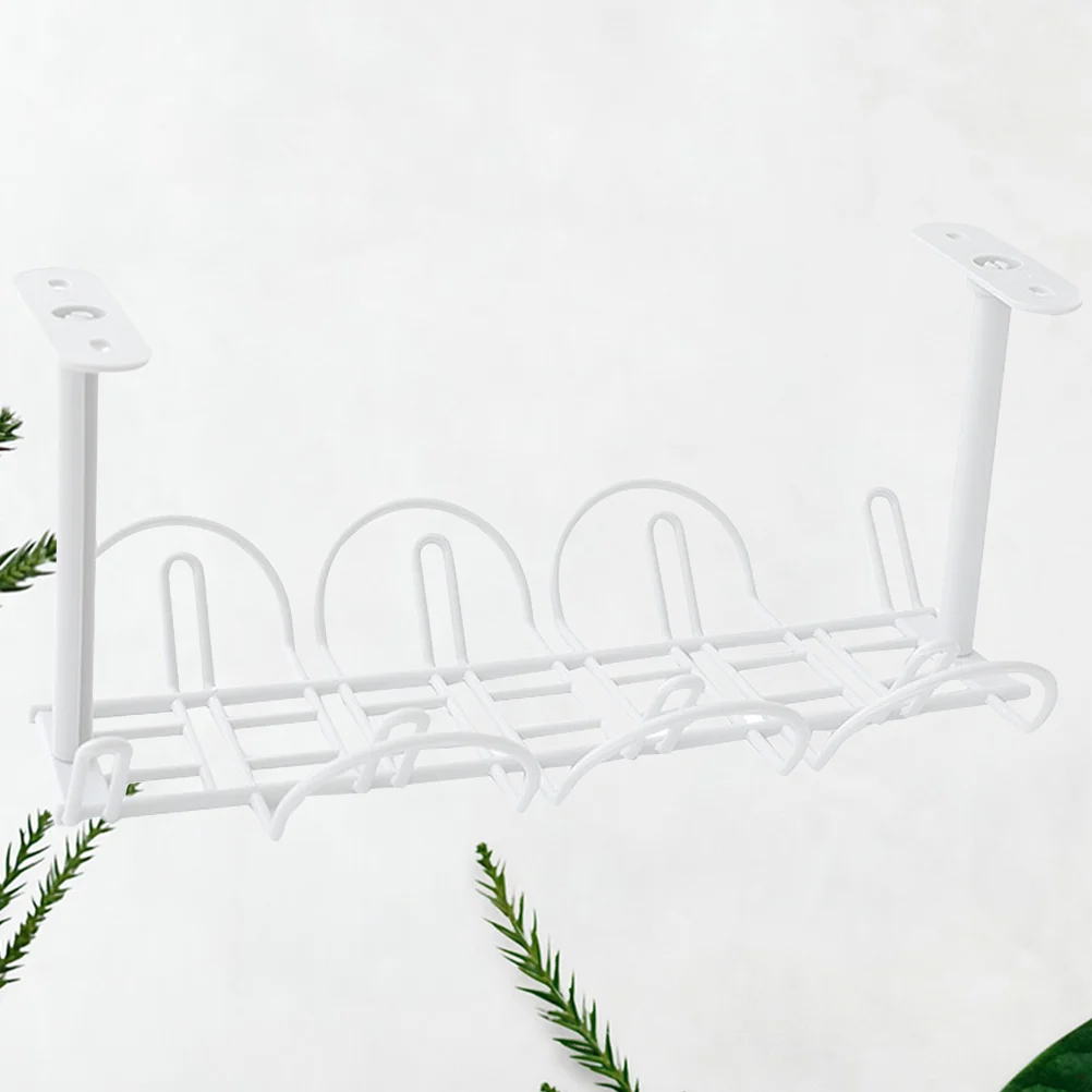 

Desk Storage Holder Office Basket Shelves Electric Wire Organiser Shelf Shelving