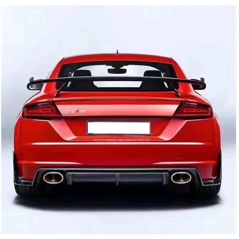 

For New TT TTS TTRS MK3 Real Carbon Fiber Rear lip s Car Styling rear