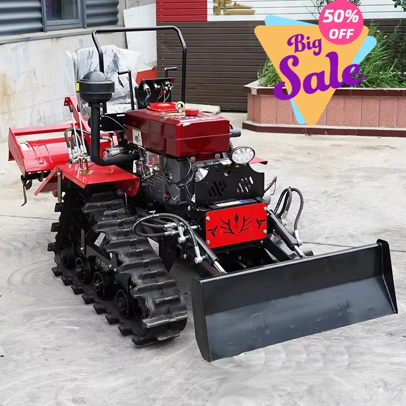 Agricultural Cultivator Tiller Equipment Mini Tractor Crawler Tractor Farming Tractors