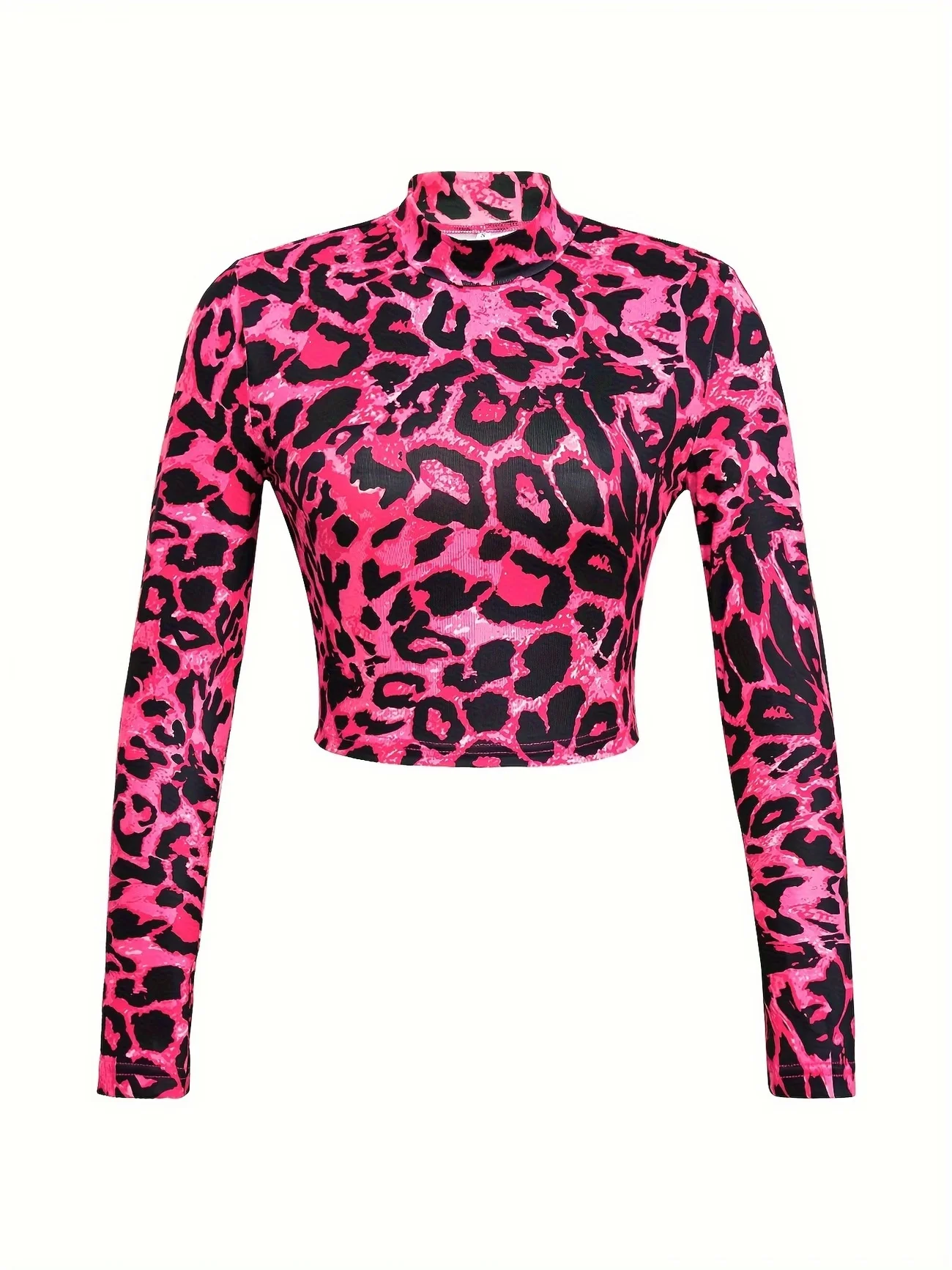 2026 Lässiges Leoparden-Sport-T-Shirt für Damen mit Grafikdruck, Langarm, Retro-Sportbekleidung, City-Break-Party-Karneval-Mode-T-Shirt – Detail 13