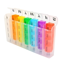 Portable Weekly 7 Day Push Button Pill Holder Travel Medicine Box Case Organizer