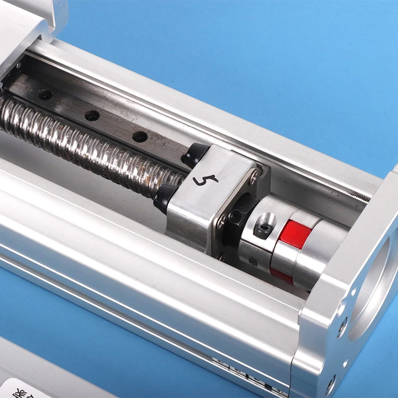 Guia de Trilho Linear Totalmente Fechado Stage Ballscrew 1605 1610 Atuador Volante Bancada de Trabalho Cnc Mesa Deslizante 100800 mm 60 mm 100 Mm900 mm
