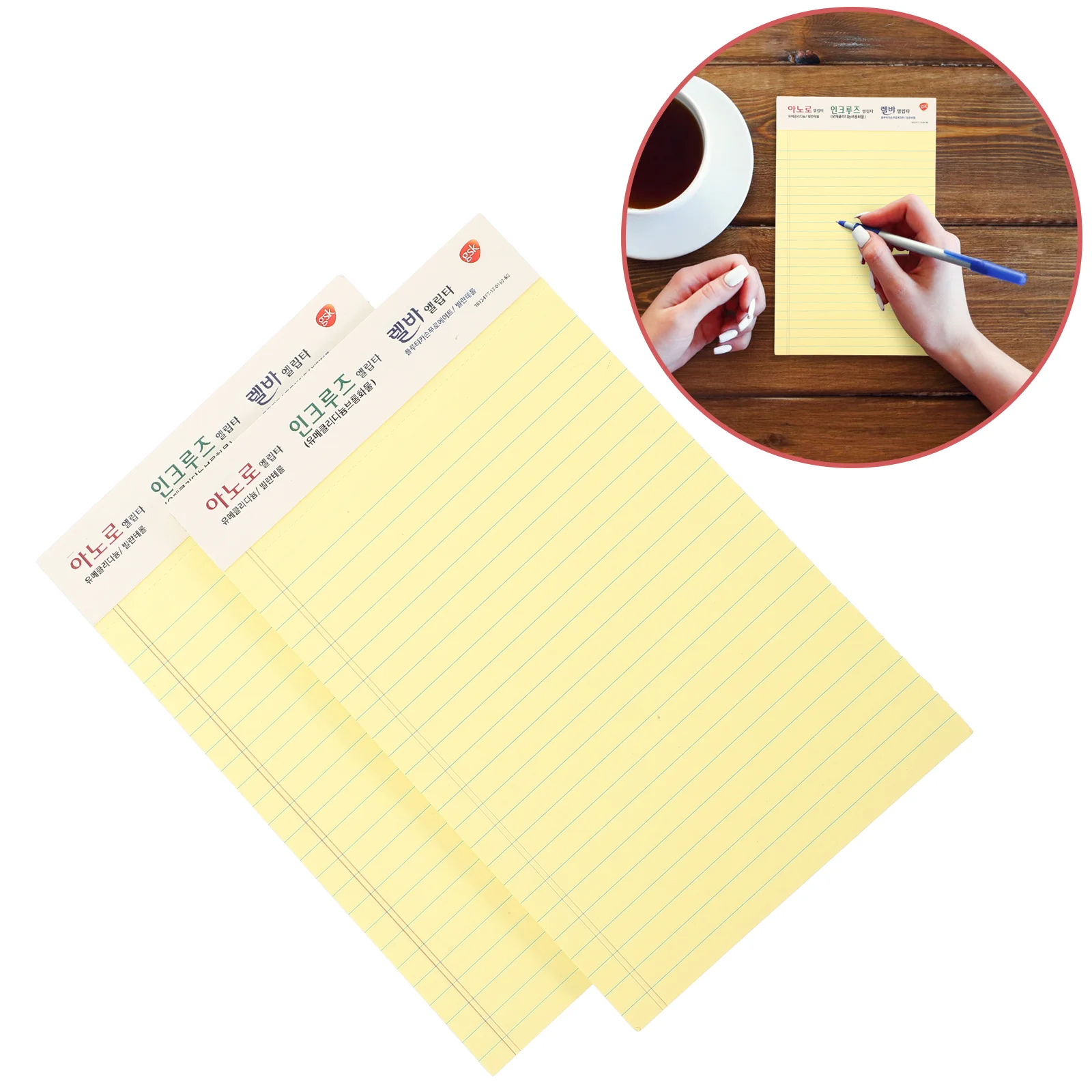 2 Pcs Memo Pad A5 Paper Small Plan Book Schedule Notebooks American Notepad The Style Tear-off Agenda Tearable Student Pads
