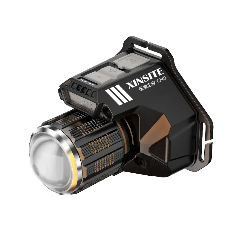 LED Hand Wave Induction Headlamp Protective Zoomable Multifunctional Headlight for Outdoor Adventure Fishing