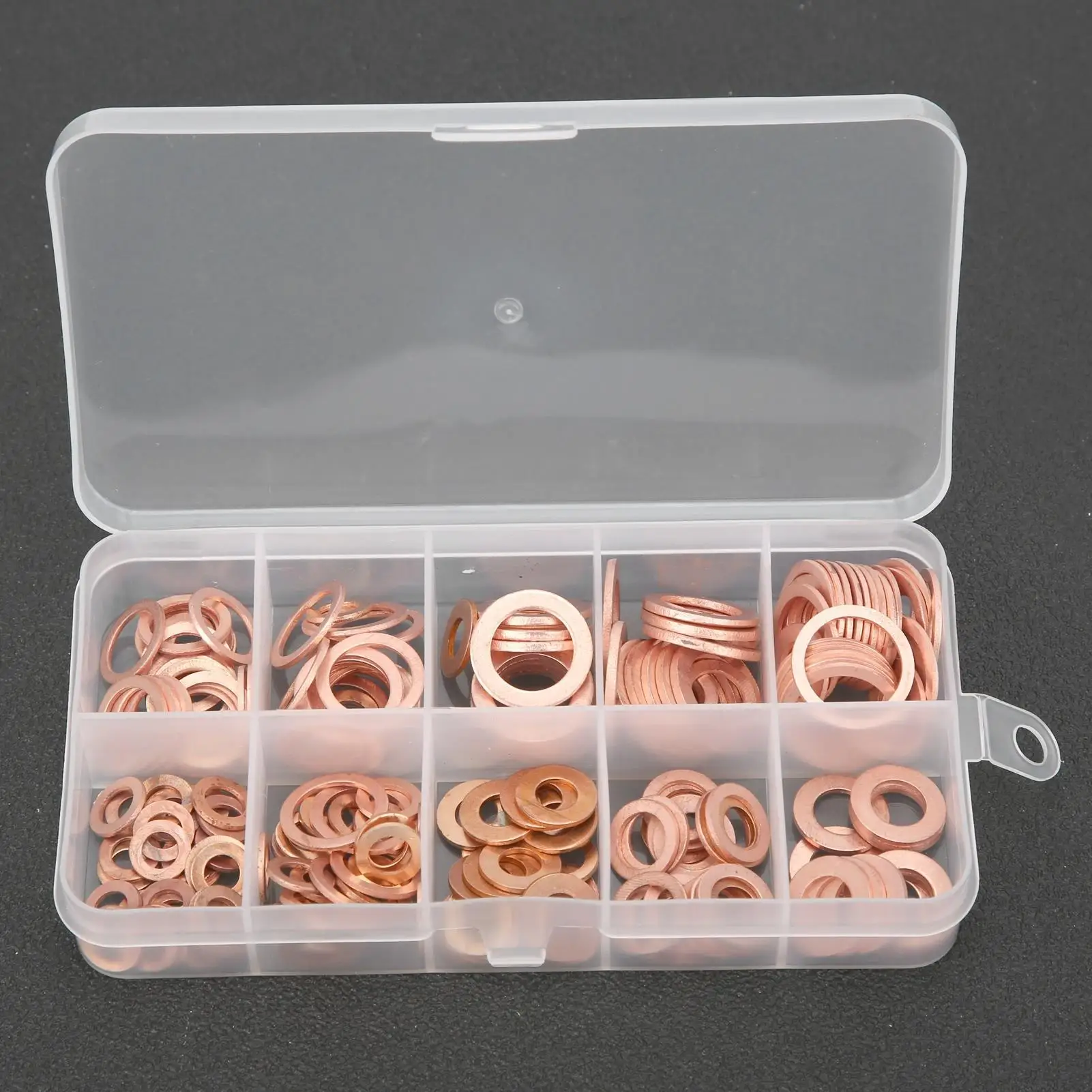 200pcs Flat Sealing Washers for O Gasket Sealing - High-Quality Material