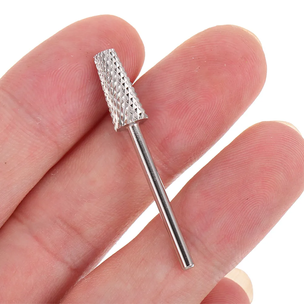 

3Pcs Nail Drill Bit Set Cone Shape Polishing Bits for Nails Grinding Manicure Nail Art Supplies Home Salon Portable Safety Bits