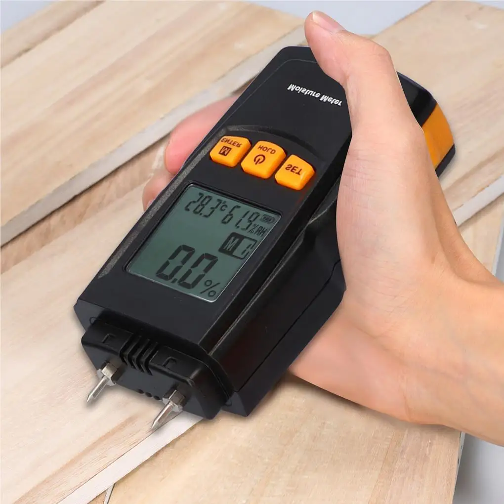 Wood Moisture Meter Digital Humidity Tester Portable Wood Moisture Meter GM620 2~70% Electrical Woodworking Hygrometer