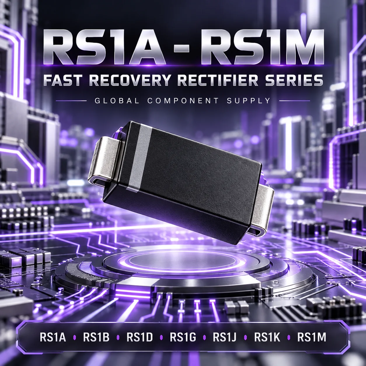Factory Direct Supply: Genuine RS1A RS1B RS1D RS1G RS1J RS1K RS1M Fast Recovery Rectifiers