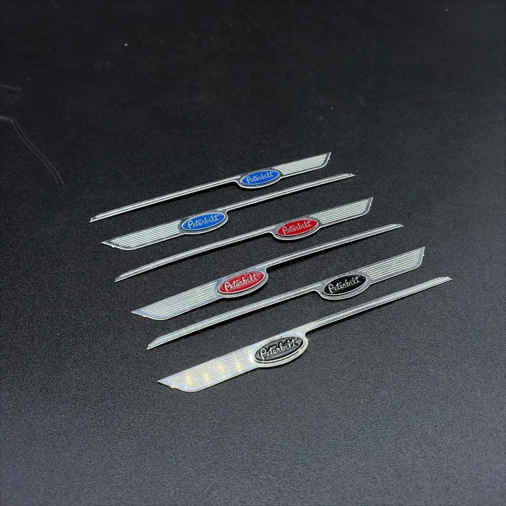 Front Hood Metal Logo Sticker for Tamiya 1/14 RC Truck King Hauler 56301 56344 Upgrade Accessories
