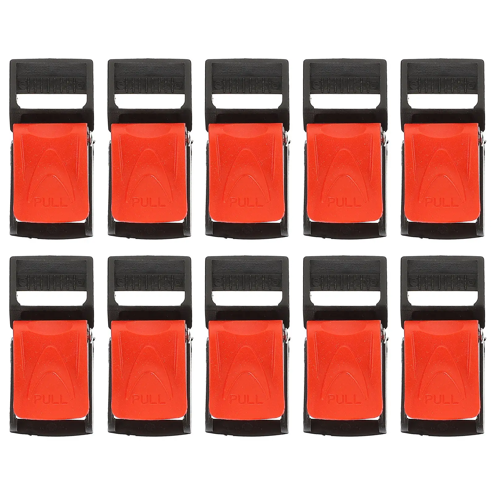 10Pcs Buckle Quick Release Chin Strap Buckle for Motorcycle Ski Helmets ABS Iron Material Strap Repair Replacement Kit