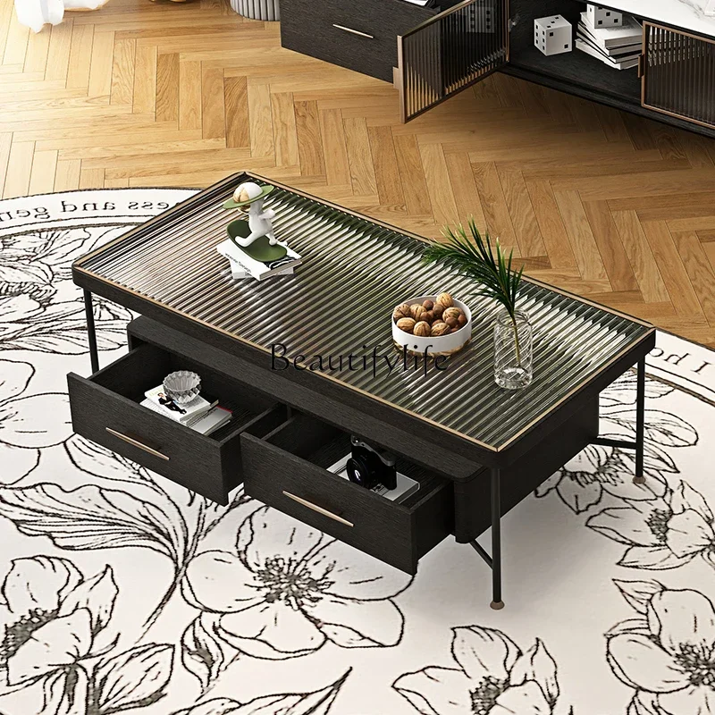 أثاث المنزل بأكمله طاولة شاي من الخشب الصلب القديم والمتوسط وخزانة غرفة المعيشة الصغيرة #3