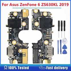 Compatible For Asus ZenFone 6 ZS630KL 2019 Charging Port Board With Earphone Jack PCB Replacement Part