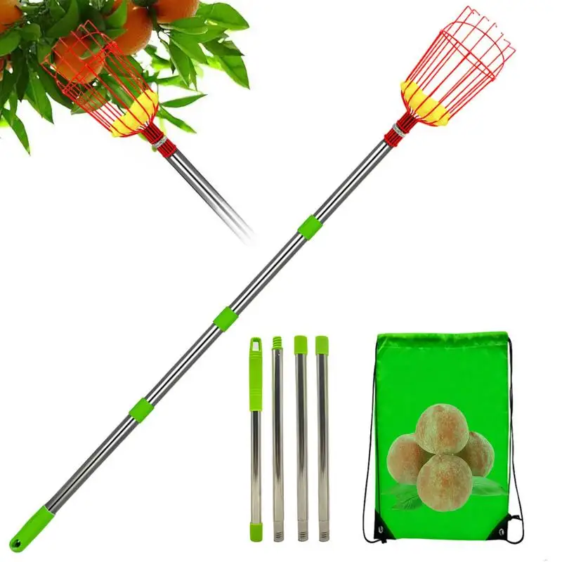 New Fruit Picker Head Deep Basket Without Pole Fruit Collector Harvest Picking Apples Citrus Pear Farm Garden Catcher Tool