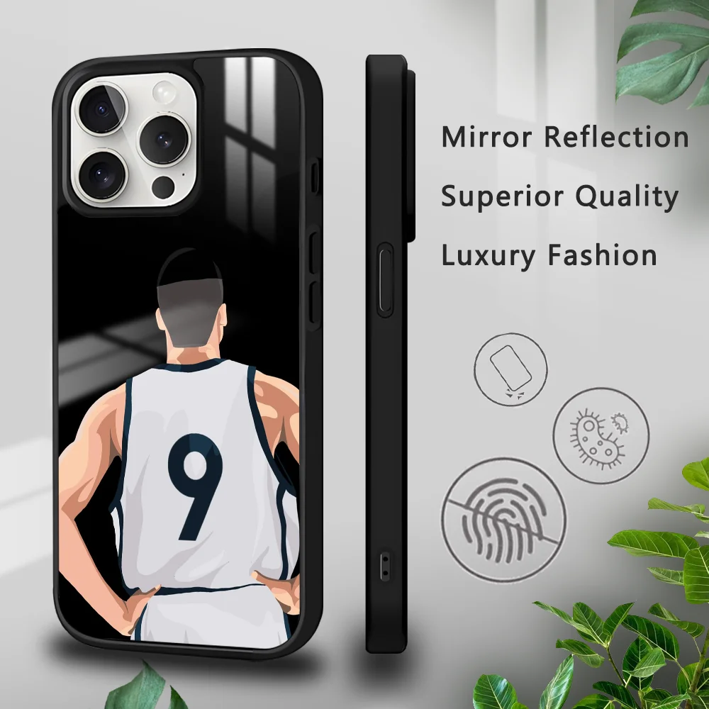 S-Slam D-Dunk Anime Phone Case For iPhone 16 15 14 13 12 11 Pro Xs Max Mini Plus Celulares Hard Funda