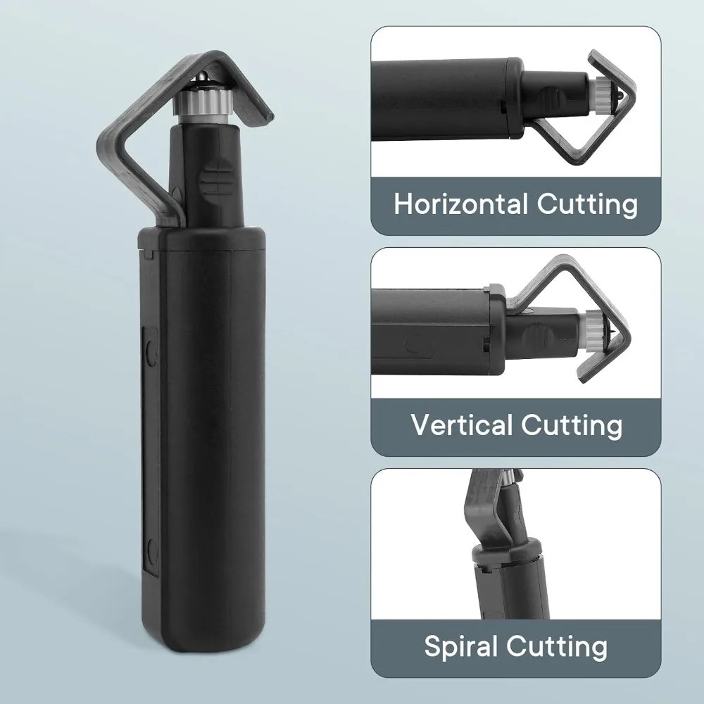Adjustable Spring Loaded Cable Stripper Tool Precise Cutting Fast Removal Cable Jacket Slitter Round Cable Stripper Workshop Use