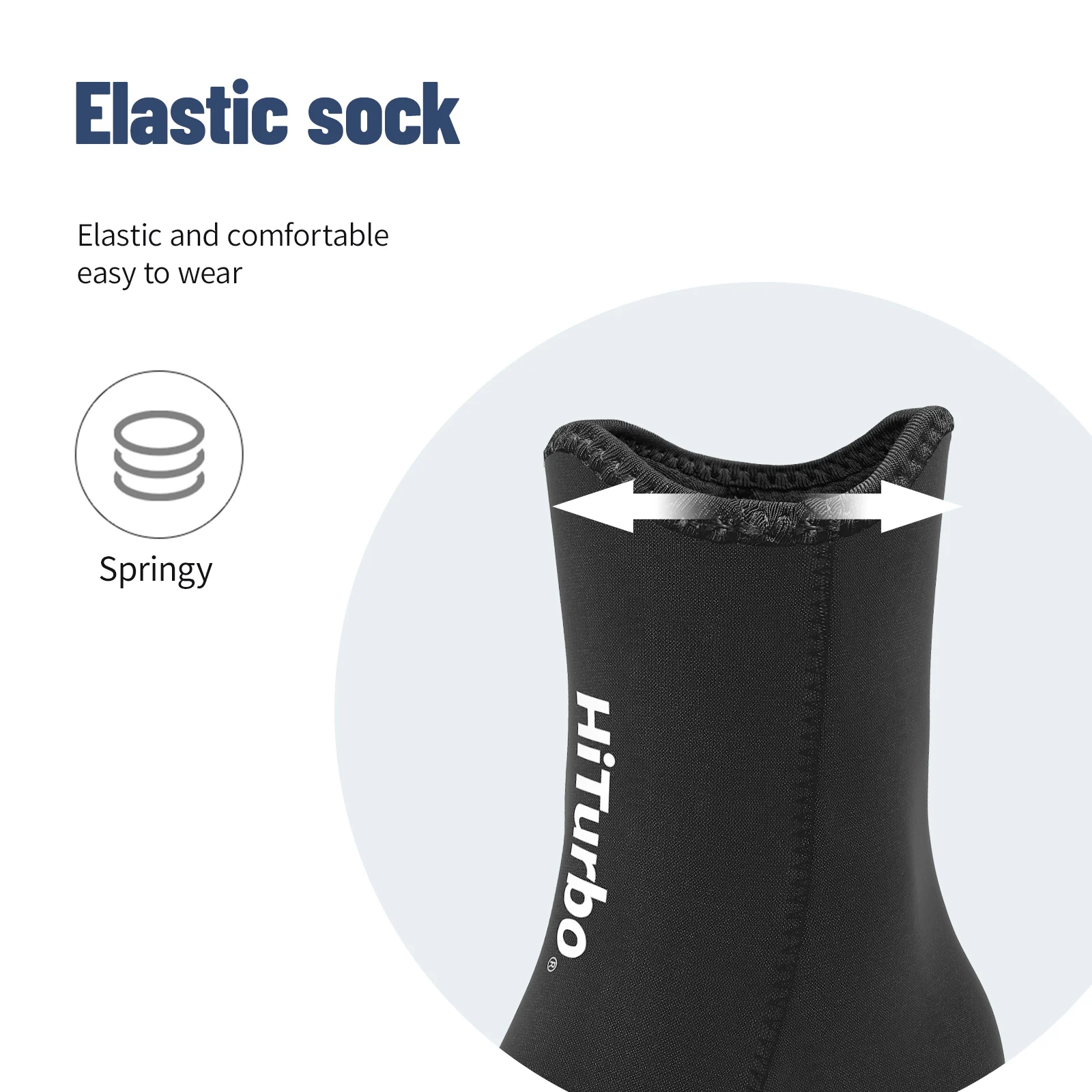 HiTurbo 3 mm Neoprensocken, rutschfeste Wassersocken-Schuhe, zum Tauchen, Schwimmen, Surfen, Schnorcheln – Detail 6