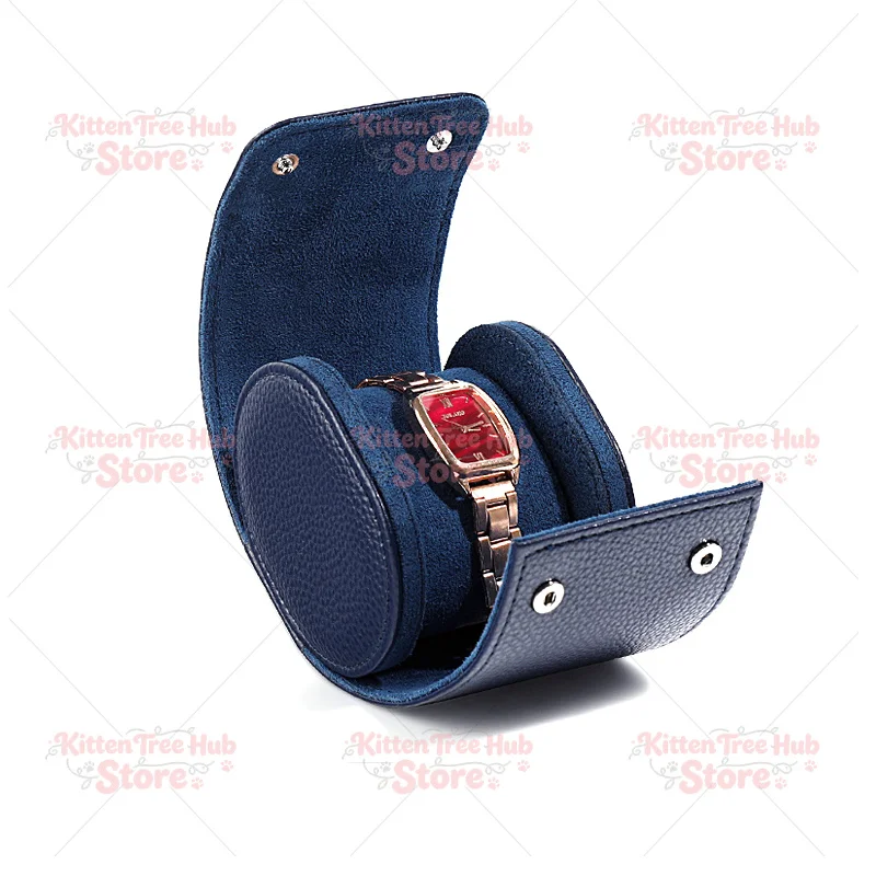 Watch storage box, dustproof leather watch box, single jewelry bracelet box, portable and anti-drop multiple