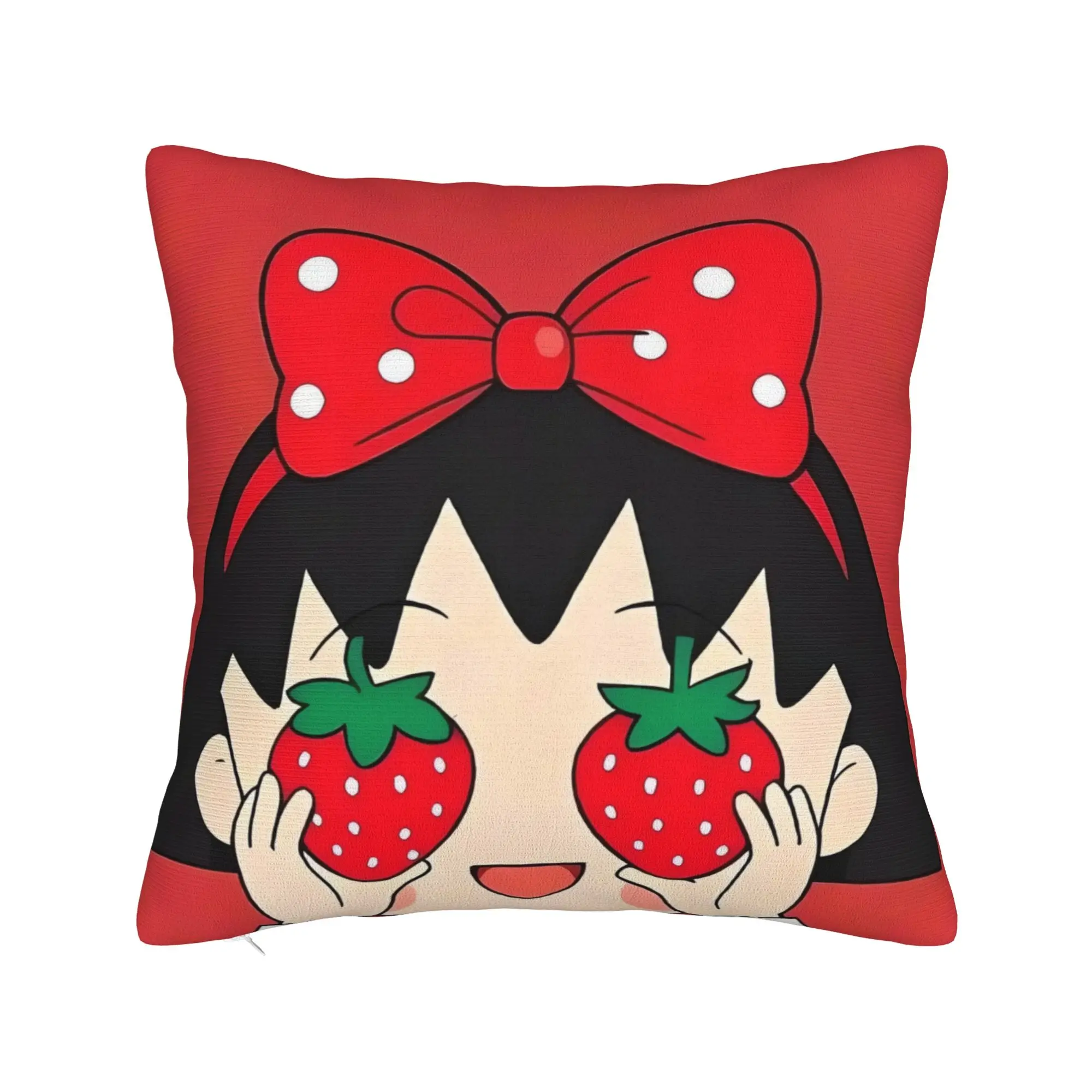 Chibi Maruko-chan Pillowcases  Cute Funny Pillow Case For Living Room Chair Soft Pillow Cover