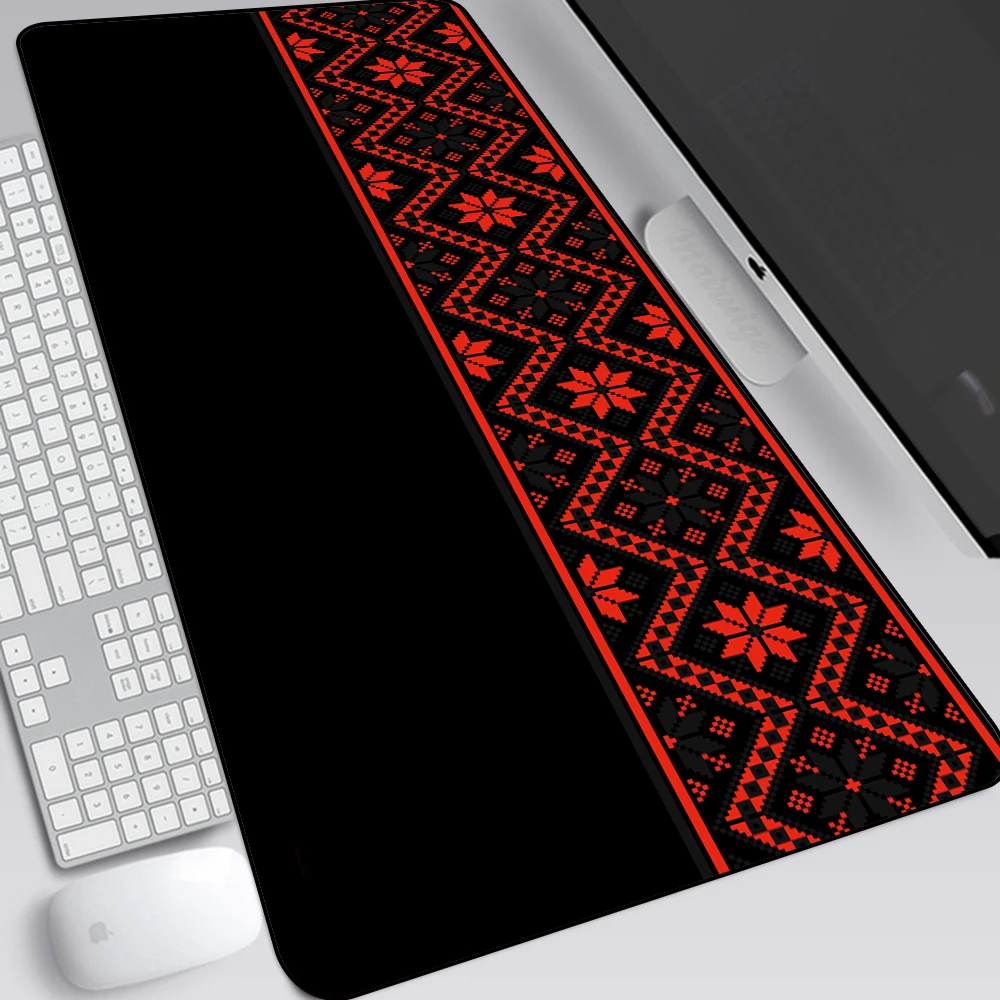 Gaming Mouse Pad Russian Folk Vector Graph Table Cushion Desk Accessories Office Desk Mat Setup Mouse Mat Games Computers Diy