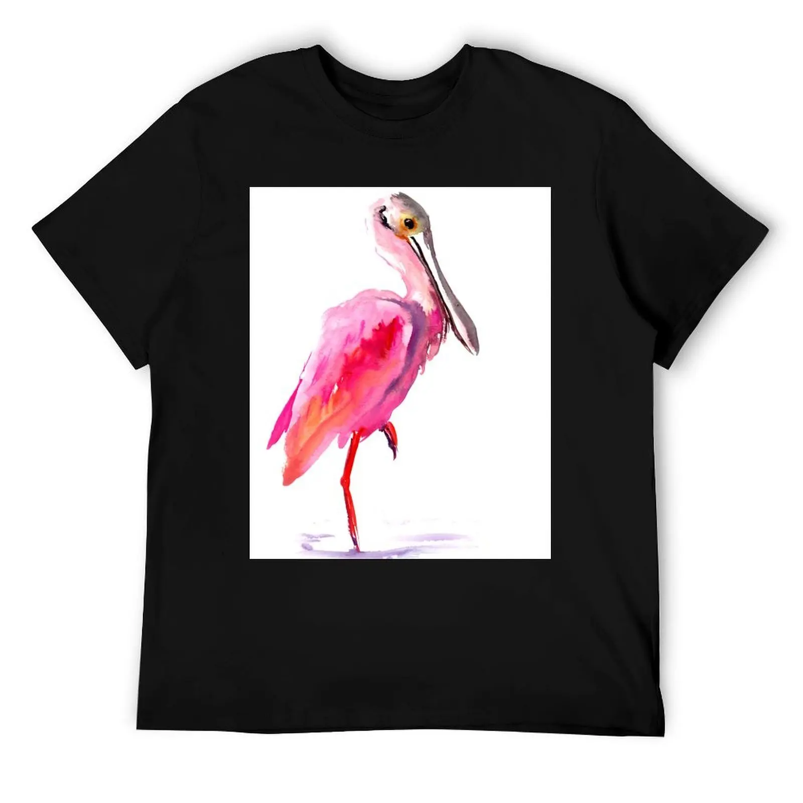 

Roseate spoonbill T-Shirt man t shirts cotton t shirt man cotton T-Shirt