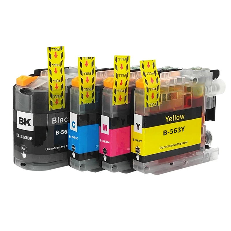 Lc563xl Compatibele Inktcartridge Voor Lc563 Lc563bk Lc563c Lc 563M Lc563y Pak Voor Broer MFC-J2310/J2510/J3520/J3720 Printer