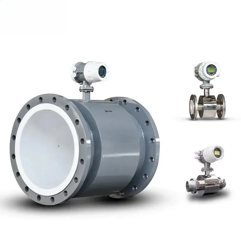 Integrated Magnetic Flowmeter Caudalimetro dn100 8 inch RS485 Digital Water Electromagnetic Flow Meter