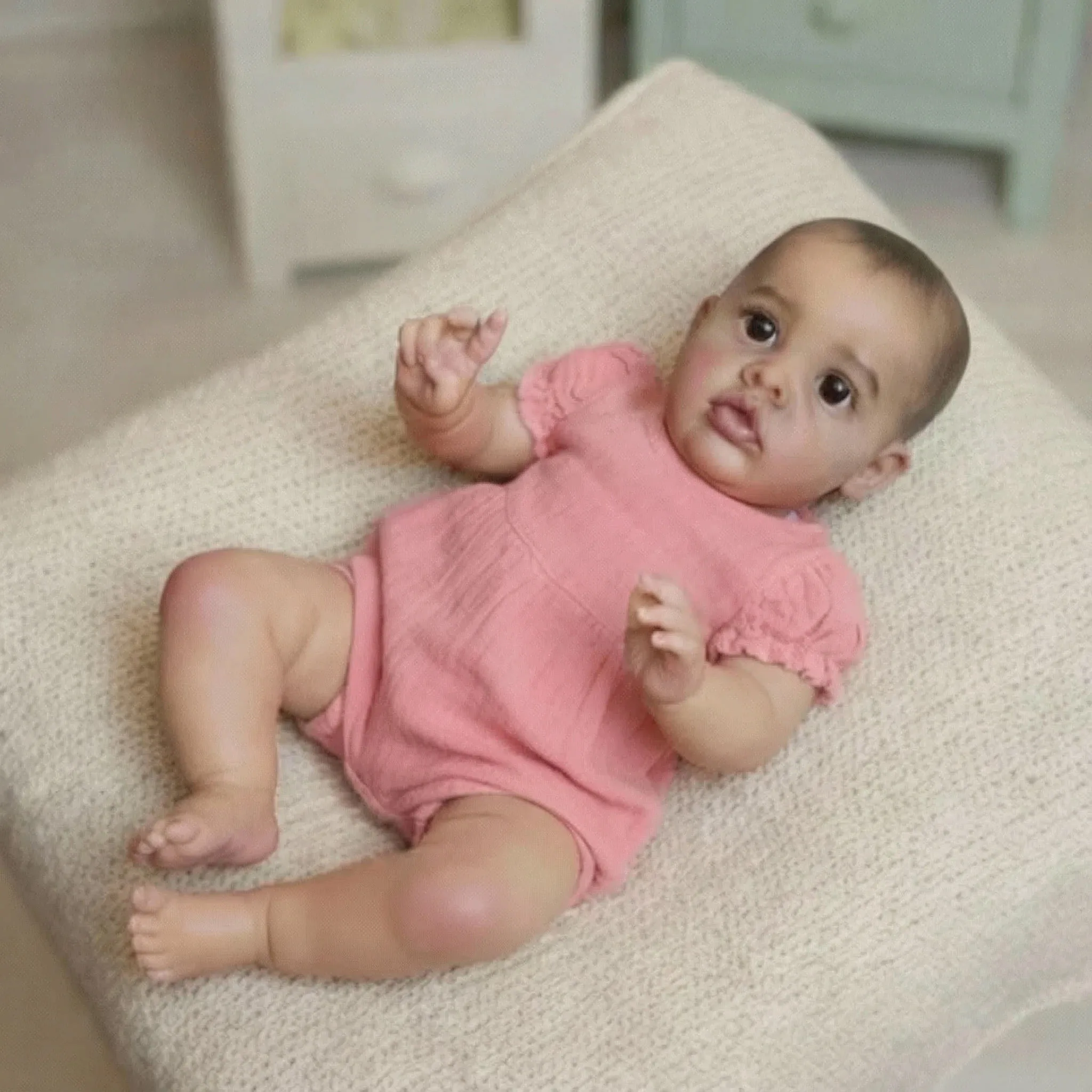 Boneca reborn realista benjamín 22 polegadas de alta qualidade artesanal 3d pele veias visíveis corpo macio arte colecionável presente para crianças