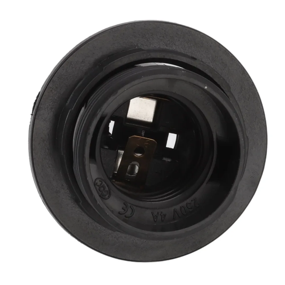 10PCS Reliable E27 Light Base Socket ABS Black Lamp Socket White Lamp Holder Bulb Installation