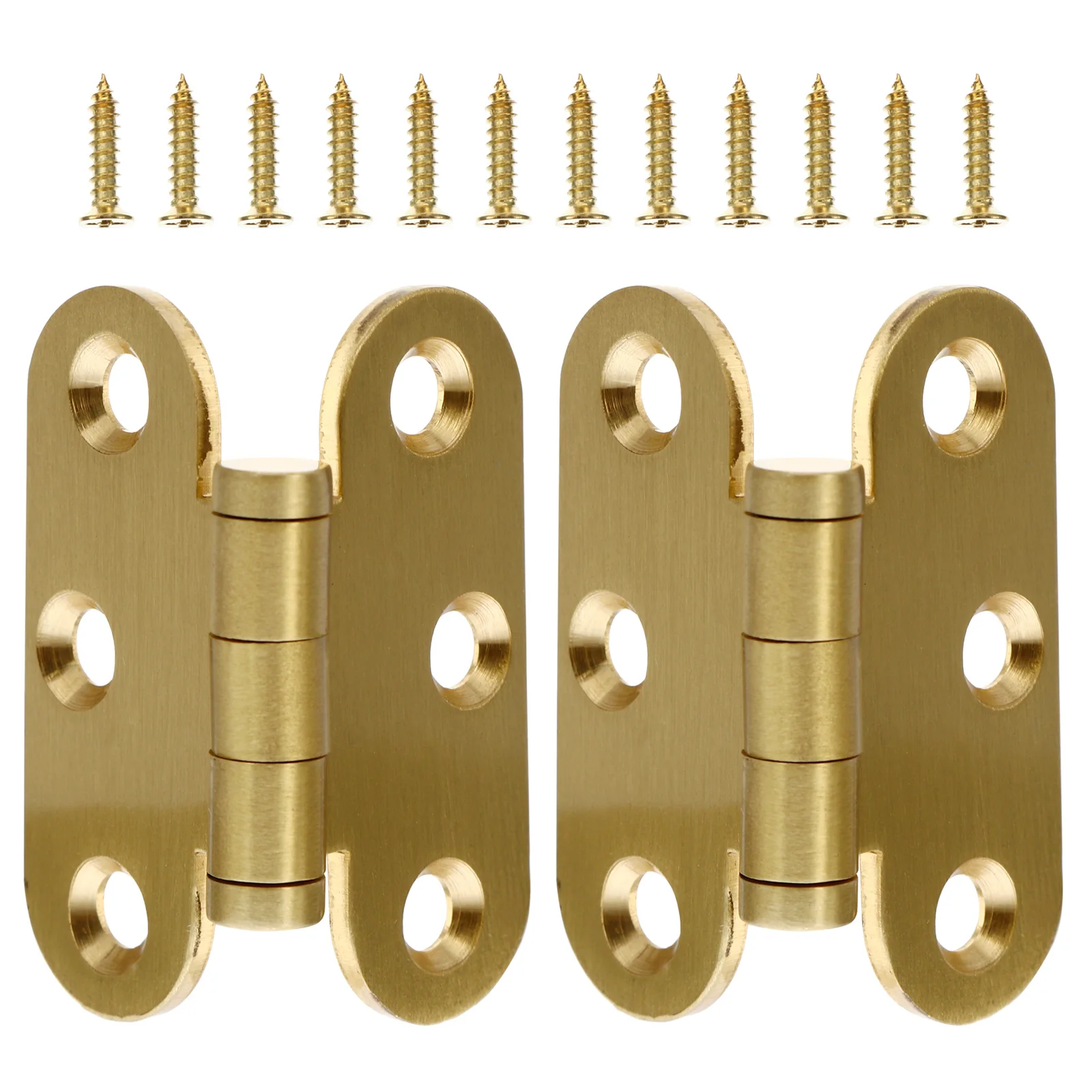 

2pcs Cabinet Door Copper Furniture Butt for Doors Cupboard Hinges Windows Home Vintage Box Cupboard Jewelry Storage