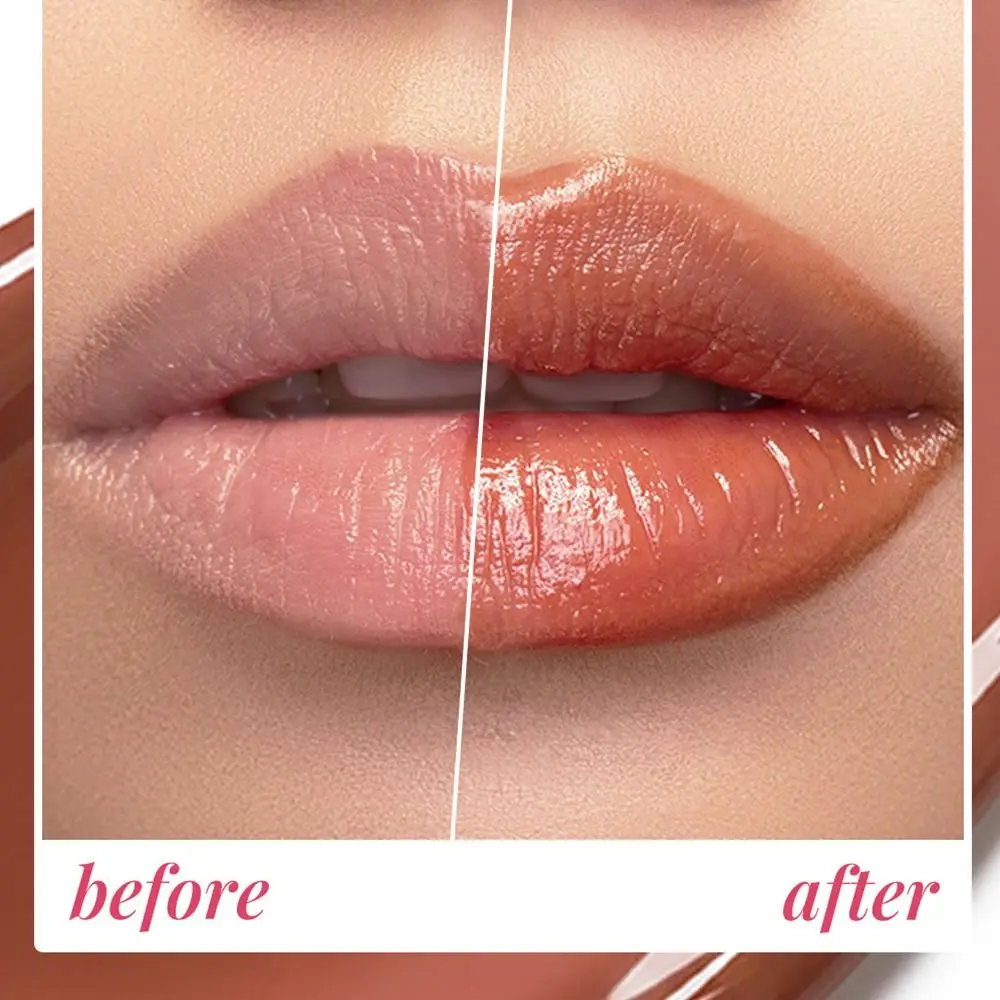 Rossetto Idratante Termosensibile, Balsamo Labbra a Lunga Durata che Cambia Colore, Cura Labbra Colorata con Lucentezza Cristallina