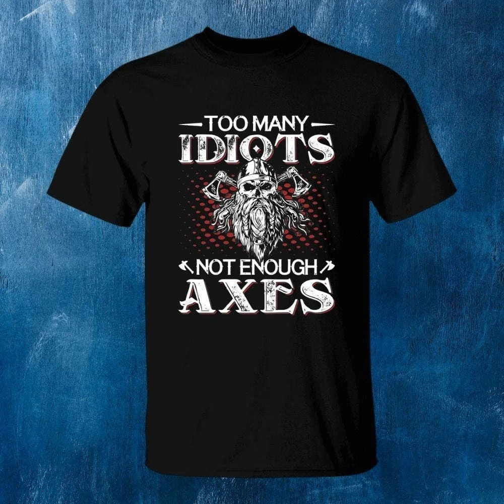 The Problem with Society Nordic Mythology Viking Culture Style T-Shirt Cotton Graphic Tee Men Women Summer Streetwear